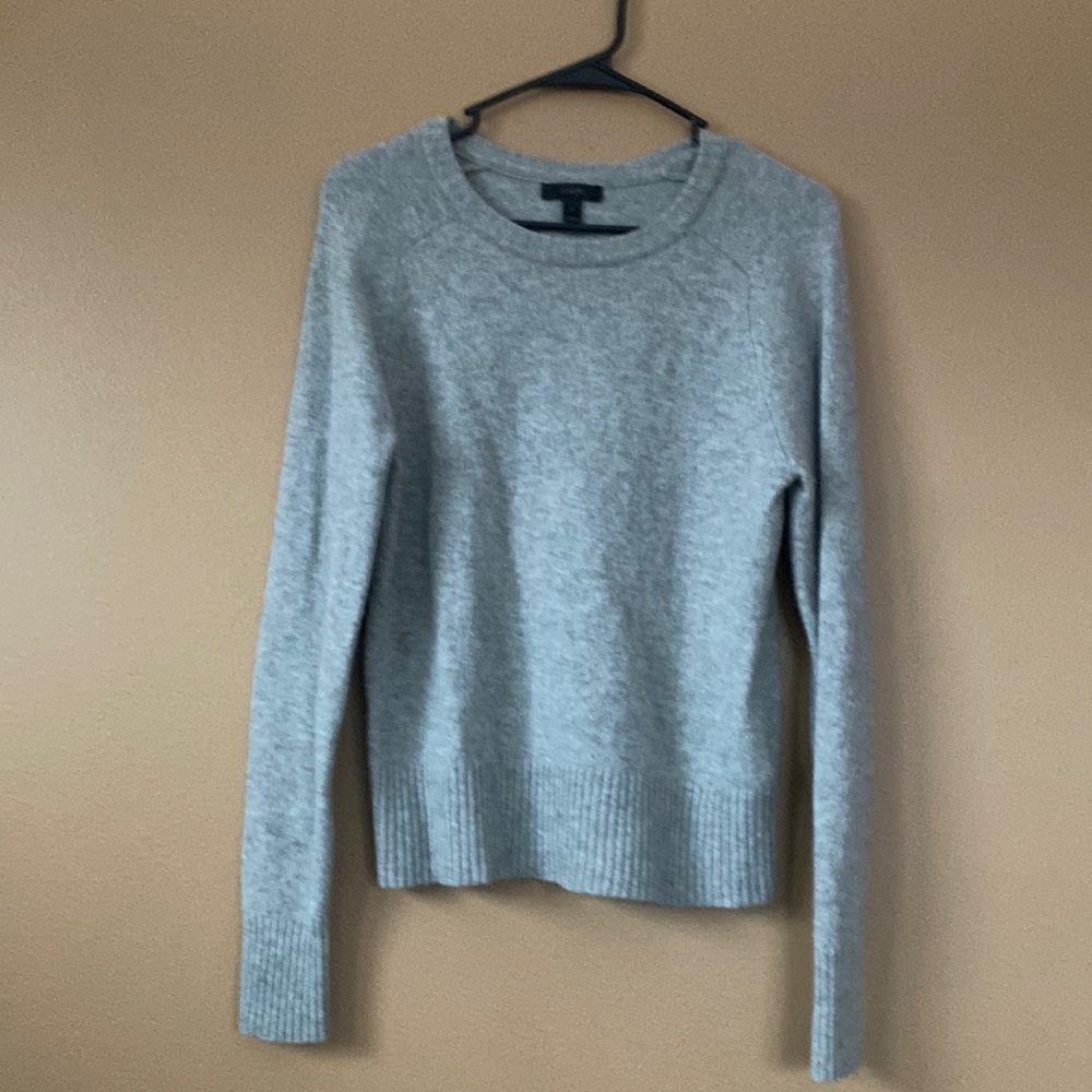 J. Crew gray wool sweater, medium, good used condition